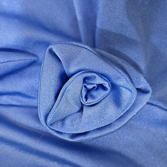 Coperni Asymmetric Flower Jersey Top With Decorative Rose Detailing-Size Small - Picture 14 of 17